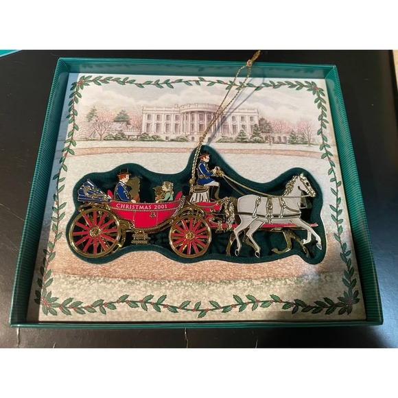White House Historical Association Other - 2001 White House Historical Association Christmas Ornament Original Box & Insert